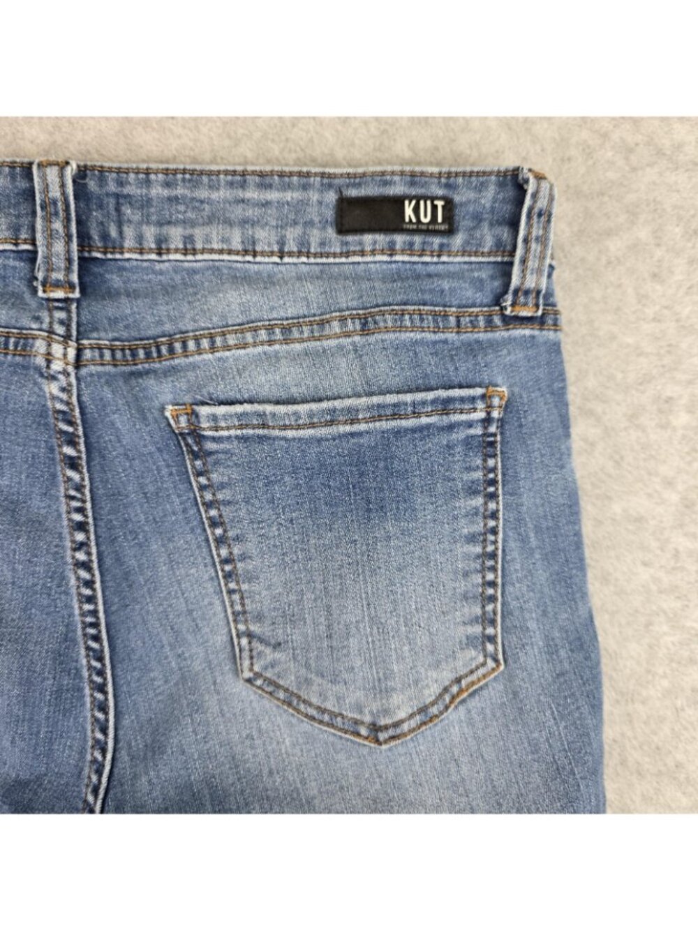 KUT Connie Jeans Womens 12 Blue Mid Rise Ankle Skinny Stretch Denim - Picture 5 of 9